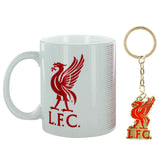 L.F.C Official Liverpool Football Crest Ceramic 11oz Mug & Crest Keyring Gift Set